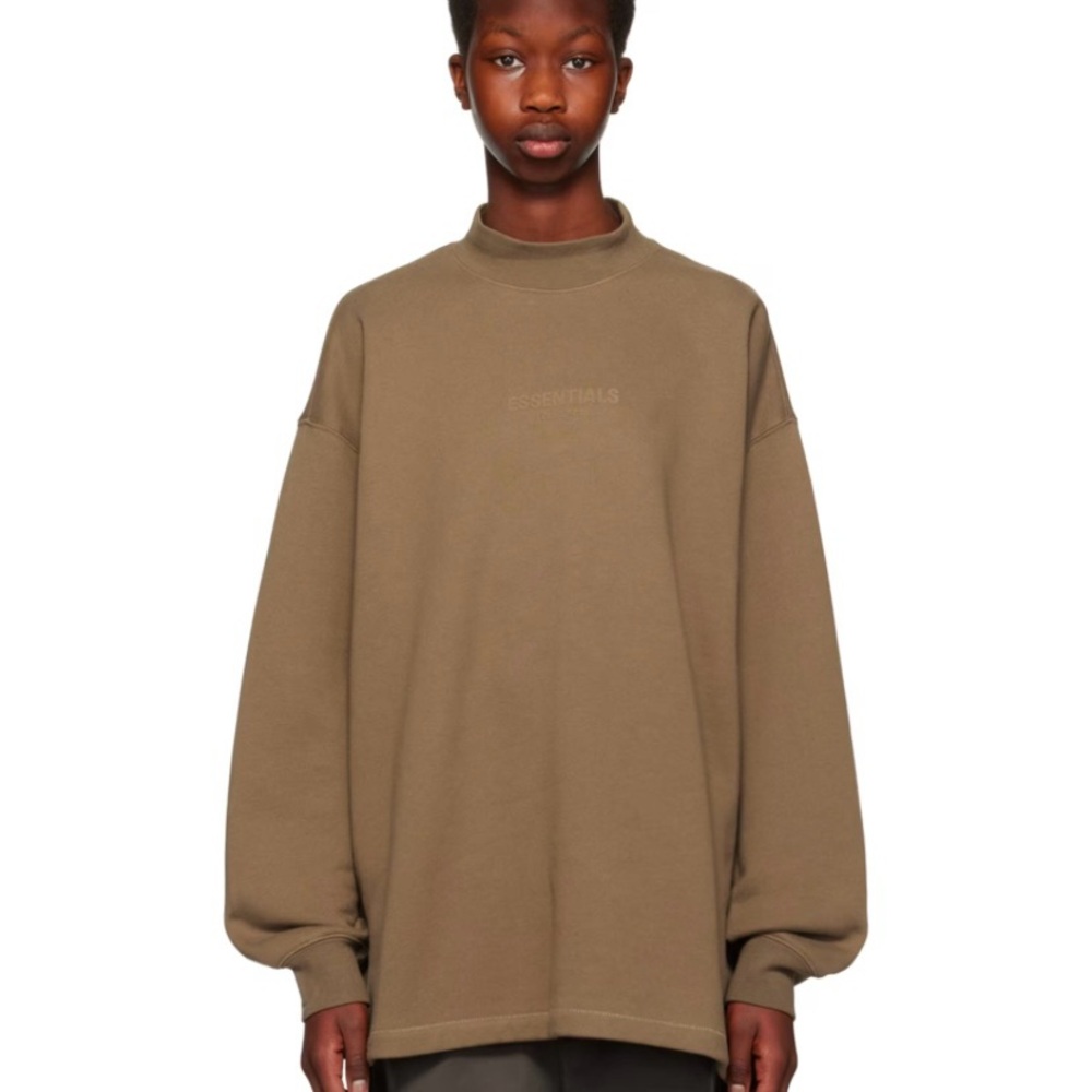 Essentials Taupe Relaxed Sweatshirt